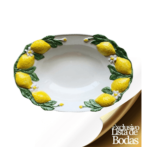 Bandeja de Ceramica Limones